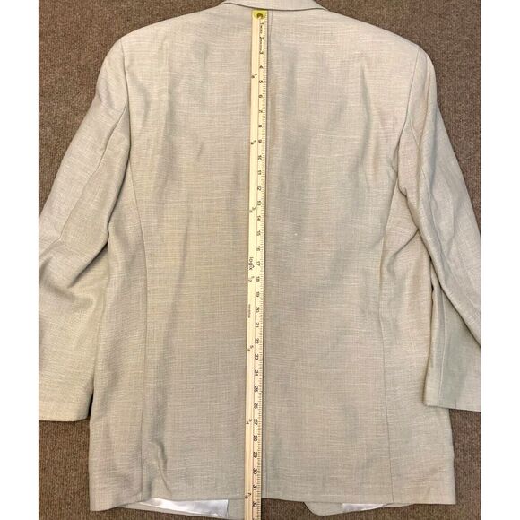 Donna Karen DKNY Linen Twill Blazer Mens 42L Jacket Sportcoat - Picture 8 of 9